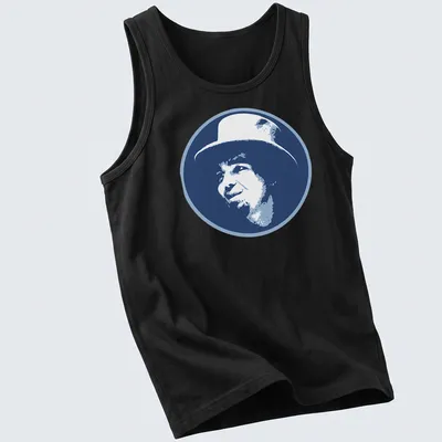 Vintage Captain Beefheart t-shirt with bold text and illustration — printed on a tank top