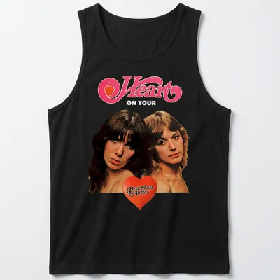 Vintage-inspired t-shirt with Heart Dreamboat Annie printed in flowing text — printed on a tank top