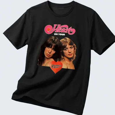 Vintage-inspired t-shirt with Heart Dreamboat Annie printed in flowing text
