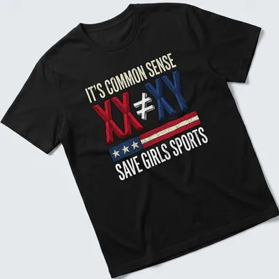 Retro distressed t-shirt with bold text supporting girls' sports equality