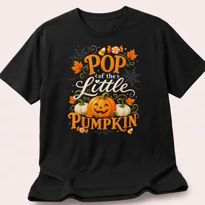 Whimsical design of colorful pumpkin with cheerful text for Halloween