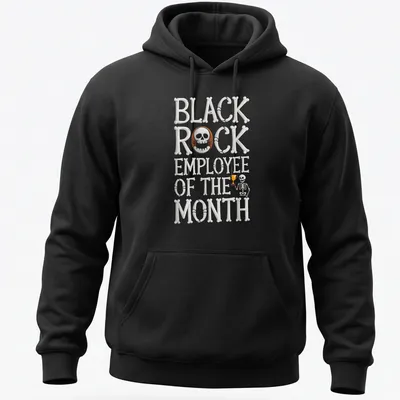 Funny Halloween themed t-shirt featuring a skeleton and hand-lettered text. — printed on a unisex hoodie