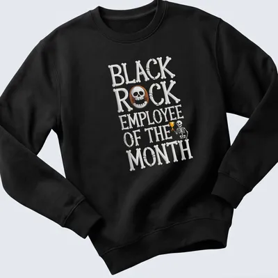 Funny Halloween themed t-shirt featuring a skeleton and hand-lettered text. — printed on a unisex sweatshirt