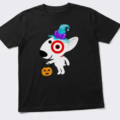 Cartoon Target dog with text 'Copy Of Target Team Member' on a Halloween T-shirt