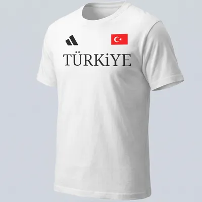 Modern Turkey T-shirt with bold 'TΓΌrkiye' in red, black, and white design